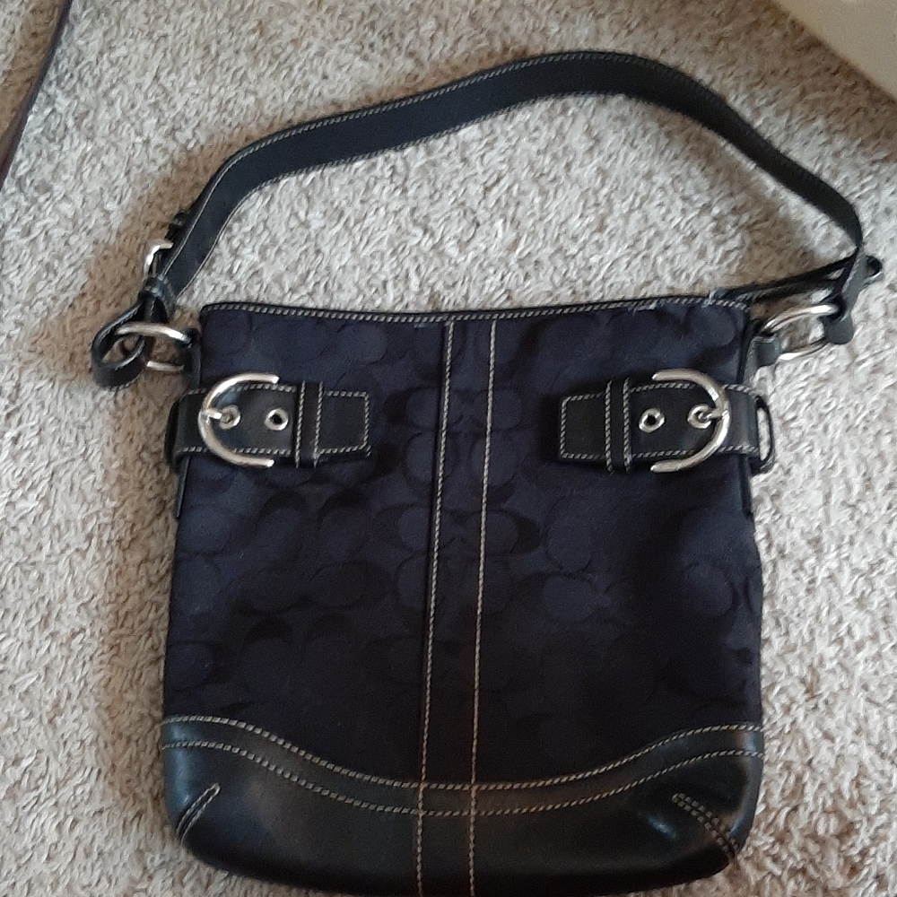 Black Coach Shoulder Bag